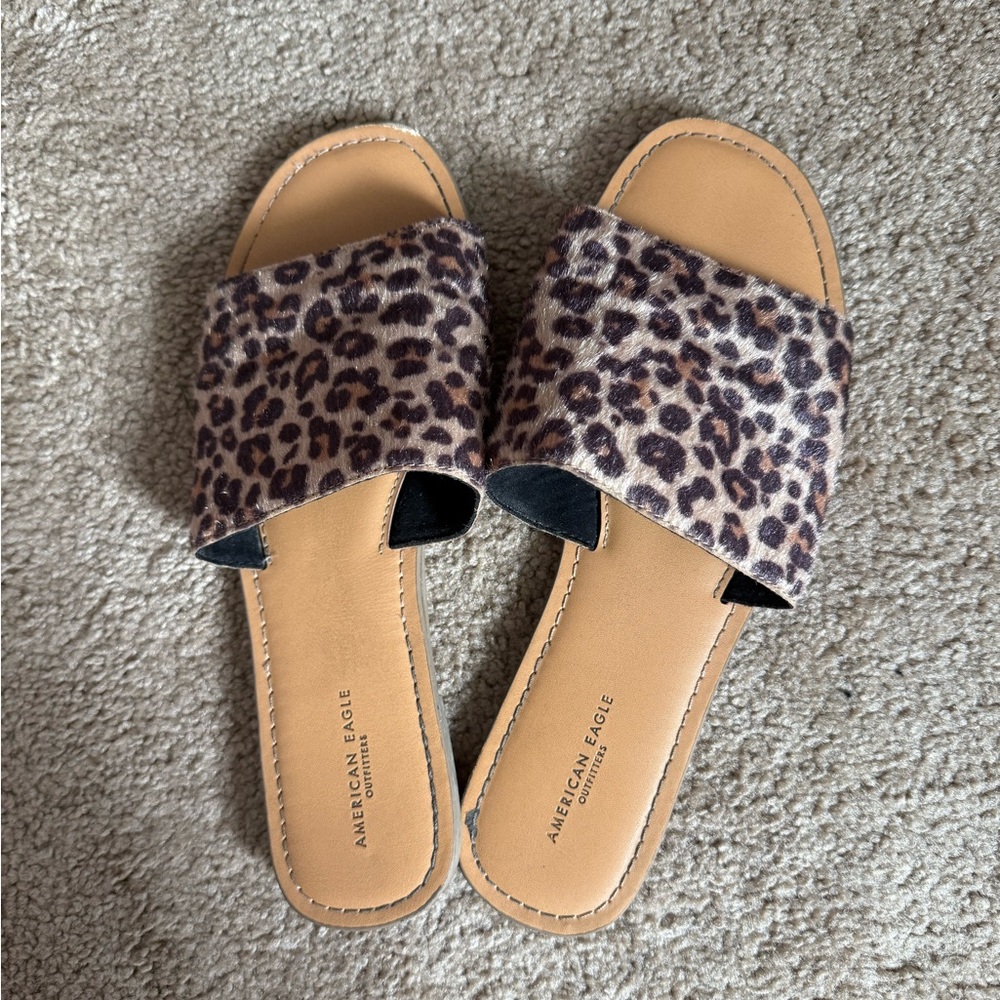 Cheetah Slide Sandals
